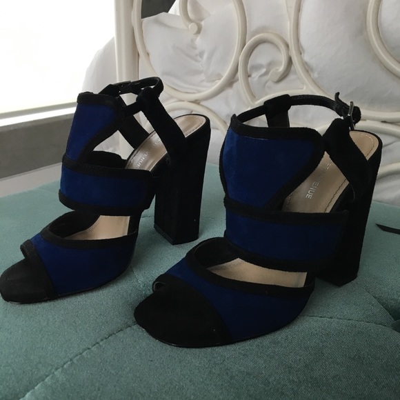 Saks Fifth Avenue - Carissa Suede Block Heels - Picture 2 of 8